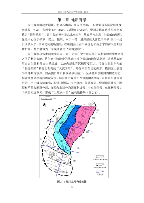 银川盆地页岩气形成条件分析--毕业论文.docx