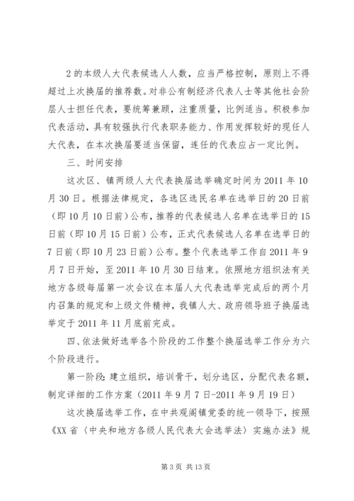 关于做好人大换届选举工作的意见.docx