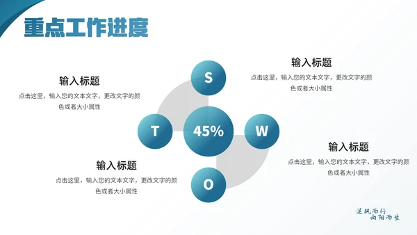 逆风而行向阳而生正能量通用PPT模板