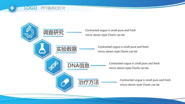 蓝色医疗临床护理案例分析动态PPT模板
