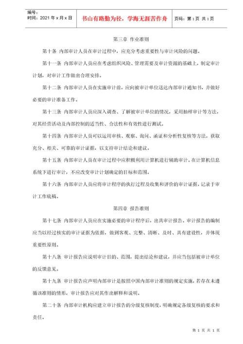 中国内部审计准则及指南.docx