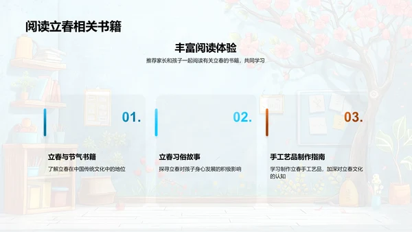 立春与教育融合PPT模板