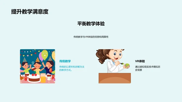 VR技术在历史教学中的应用PPT模板