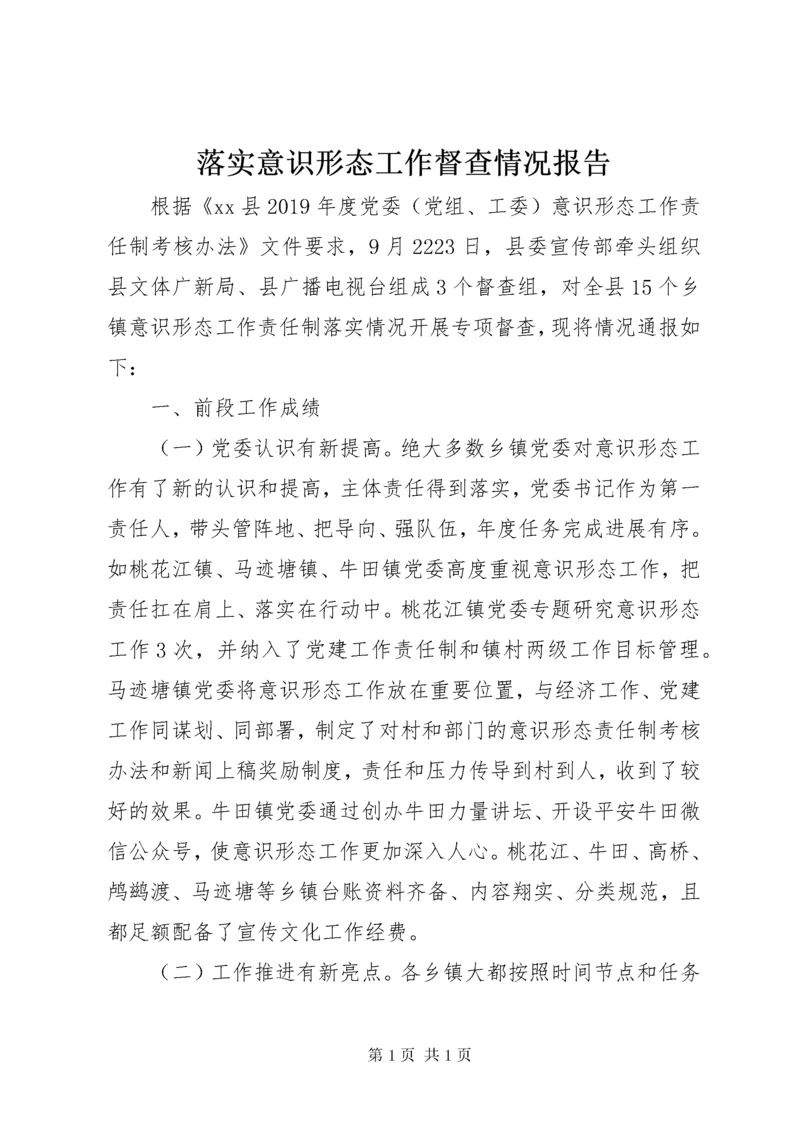 落实意识形态工作督查情况报告.docx