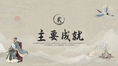 三国志诸葛亮孔明介绍通用PPT模板