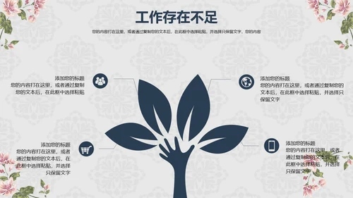 欧式花纹工作汇报通用PPT模板