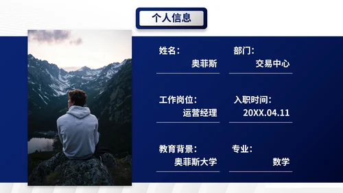 简约微立体几何商务岗位竞聘报告PPT模板