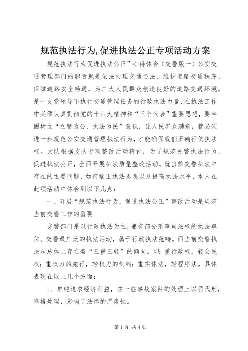 规范执法行为,促进执法公正专项活动方案.docx