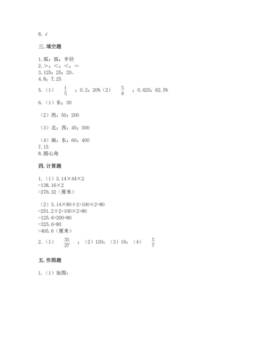 人教版数学六年级上册期末测试卷审定版.docx