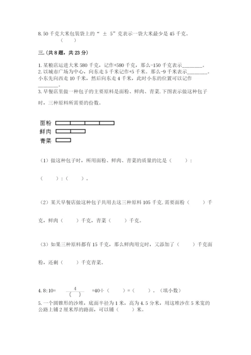 浙教版数学小升初模拟试卷新版.docx