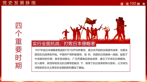 建党100年政府机关部委PPT课件