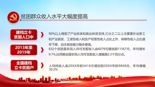 红色大气党风廉政建设工作总结动态PPT模板