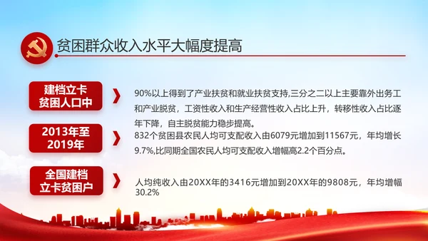 红色大气党风廉政建设工作总结动态PPT模板