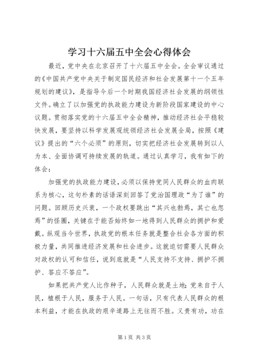 学习十六届五中全会心得体会 (5).docx