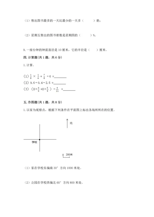 小学六年级上册数学期末测试卷附完整答案【必刷】.docx