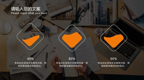 橙色商业风工作总结PPT模板