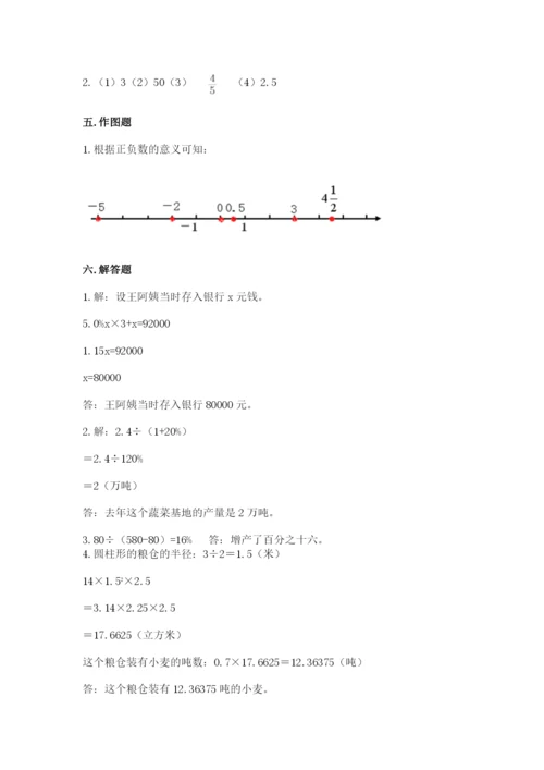 三门峡市小升初数学测试卷标准卷.docx