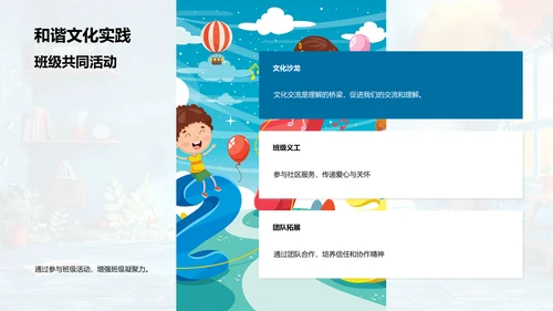 构建班级文化报告PPT模板