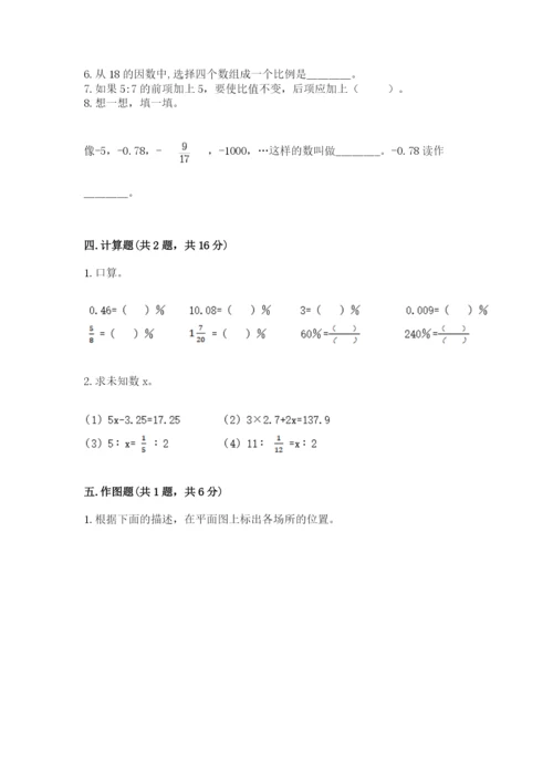 冀教版小学六年级下册数学期末综合素养测试卷必考题.docx