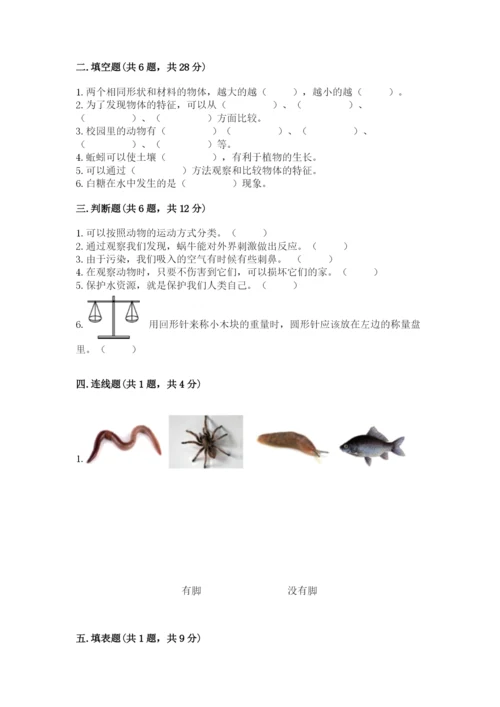 教科版小学科学一年级下册期末测试卷附答案（培优a卷）.docx