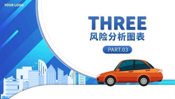 SWOT风险分析图表数据报表PPT模版