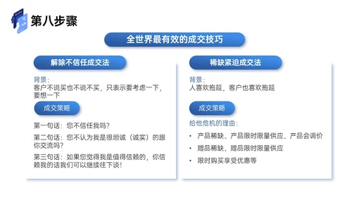 蓝色插画风商务简约工作汇报企业培训工作总结内容型ppt课件销售