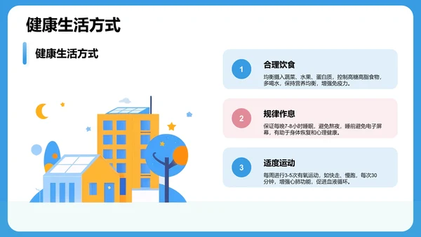 蓝色3D风诊疗方案汇报PPT