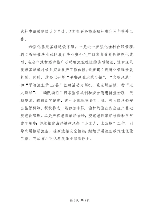 渔业局的年度安全生产工作计划.docx