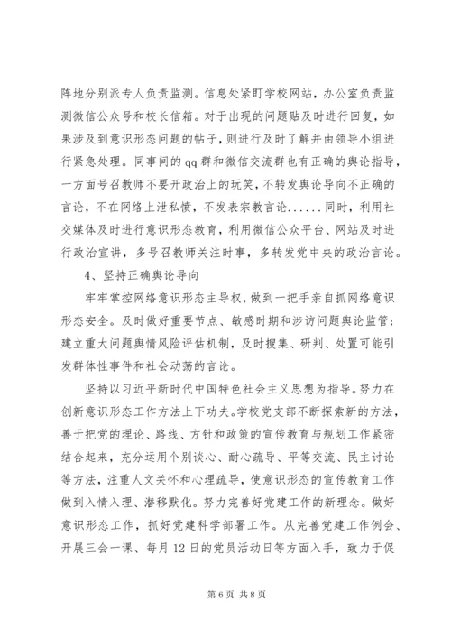 学校某年意识形态工作总结.docx