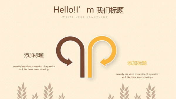 橙色面包店蛋糕动态PPT
