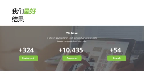 绿色抽象商业金融公司介绍动态PPT模板