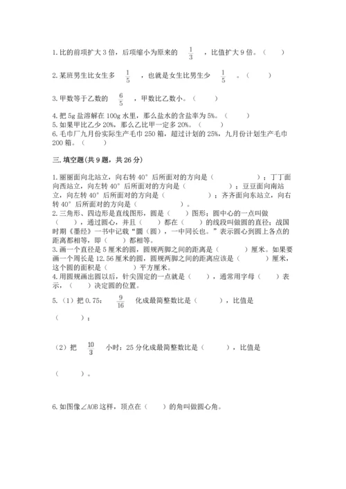 小学六年级上册数学期末测试卷含完整答案【夺冠系列】.docx