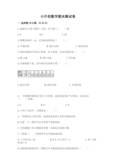 小升初数学期末测试卷精品（实用）.docx