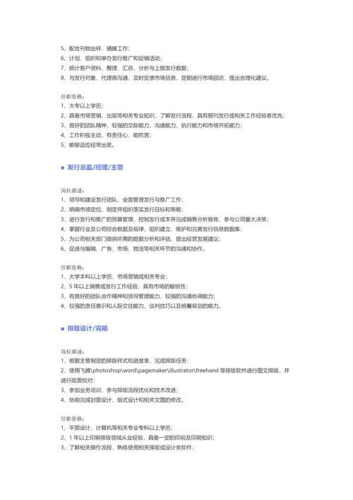 【美术、设计、创意、艺术、出版】职位说明书.docx