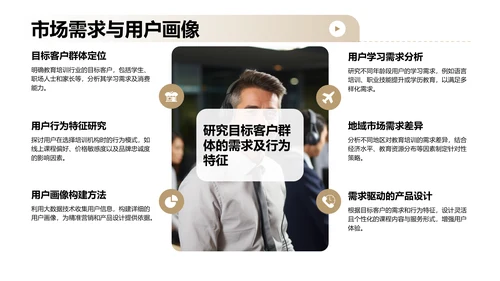 棕色商务风教育培训行业商业计划书PPT模板