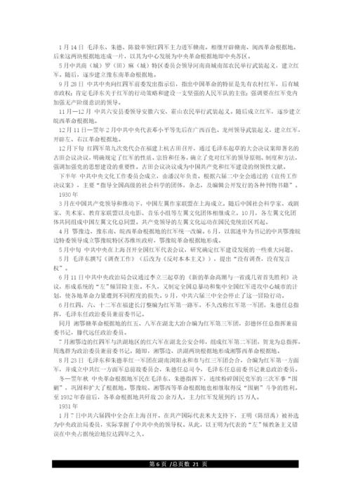 中国共产党建党历程-大事列表.docx
