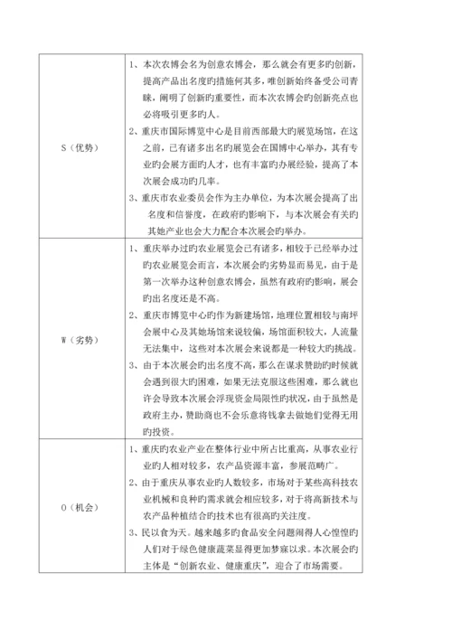 会展专题策划与管理专业优秀毕业设计专题策划专题方案.docx