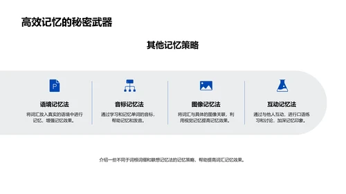 英语词汇记忆法PPT模板