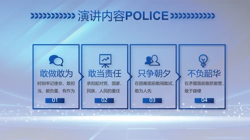 扫黑除恶弘扬正气公安警察动态PPT