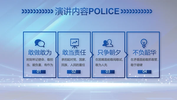 扫黑除恶弘扬正气公安警察动态PPT
