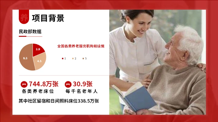 中国养老市场调查与发展预测报告通用PPT模板