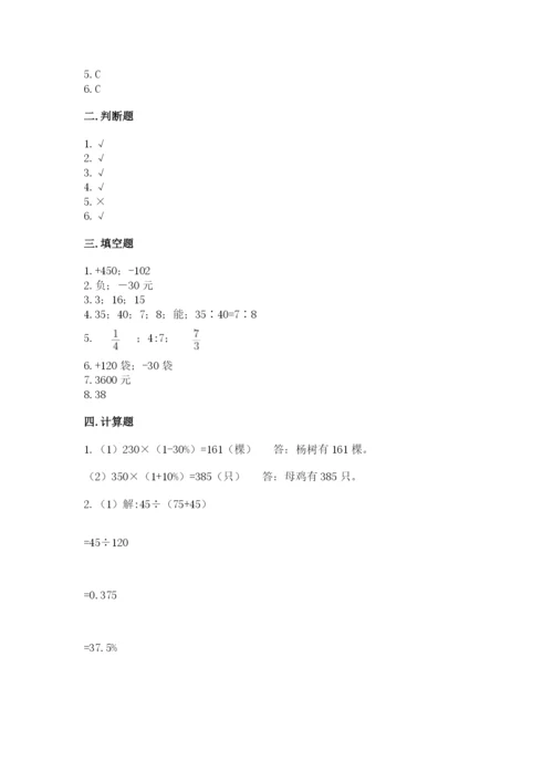 临海市六年级下册数学期末测试卷（精选题）.docx