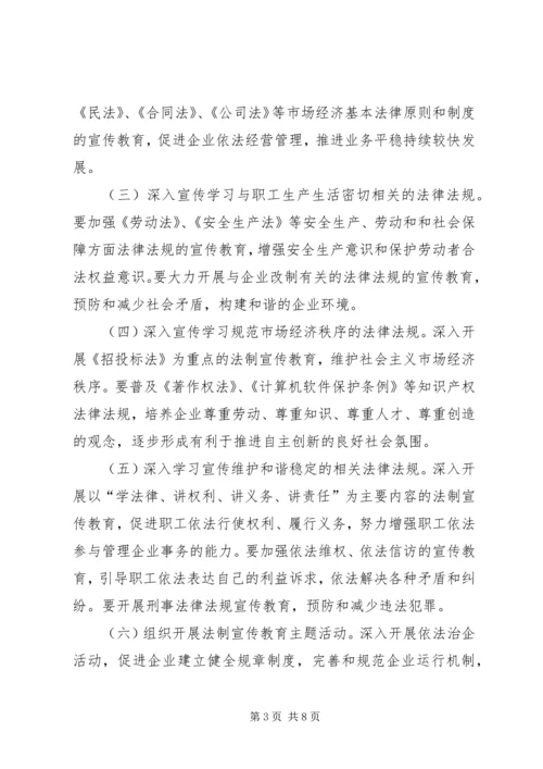 某局法制宣传教育的第五个五年规划 (3).docx