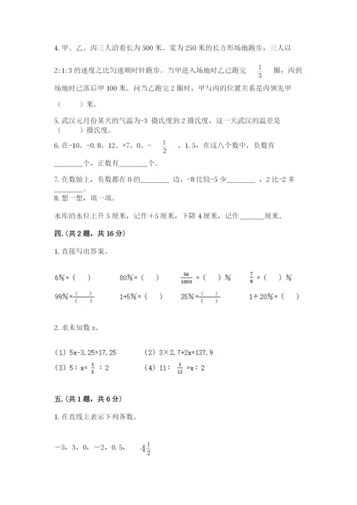 小学毕业班数学检测卷及参考答案【培优b卷】.docx