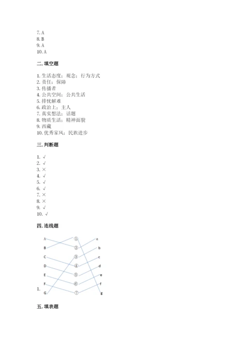 部编版五年级下册道德与法治期末检测卷【必刷】.docx