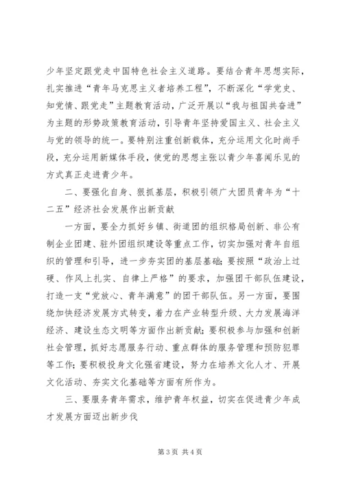 周艳同志在共青团XX省第十三次团代会上的工作报告 (2).docx