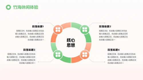 红绿色简约三维宜宾特色城市旅游攻略PPT模板