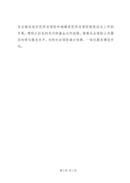 人力资源和社会保障局基金管理科某年工作计划.docx