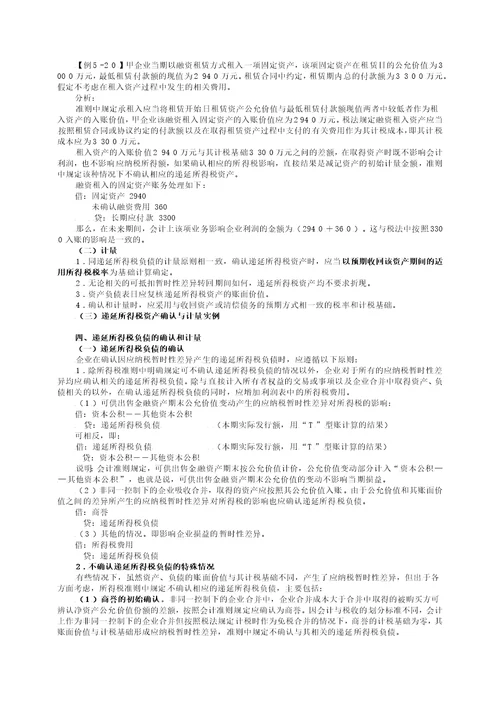 所得税会计相关资料