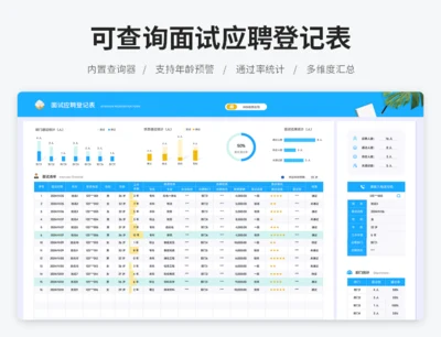 可查询面试应聘登记表